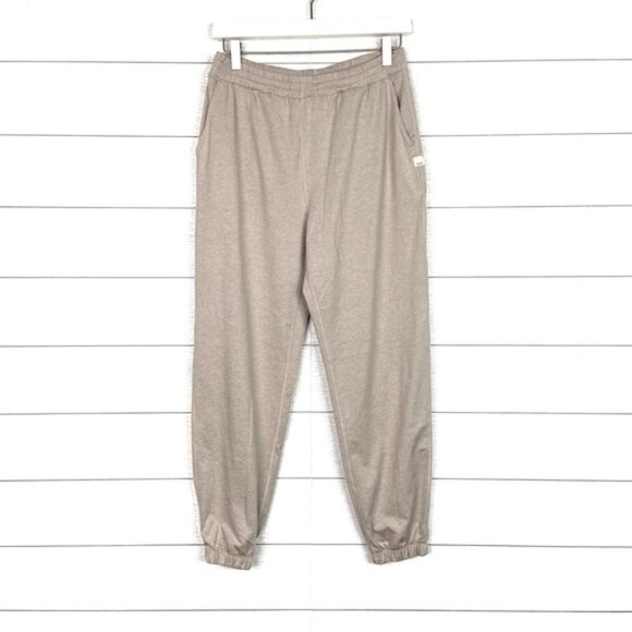 VUORI Boyfriend Sweatpant Jogger Pant Small Taupe Tan Comfort Lounge Athleisure - Picture 1 of 4